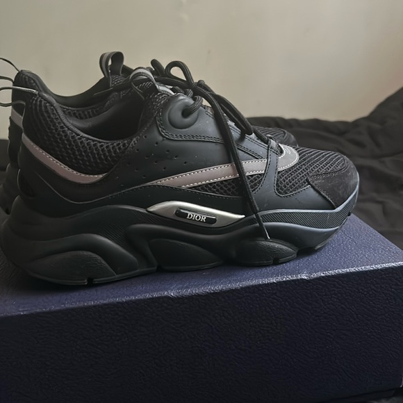 Dior Black and Gray Men's Sneakers - Picture 1 of 5